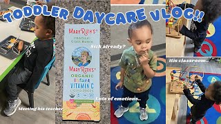 Amirs CUTE BUT CRAZY 1st week of daycare  Sick already lots of emotions his classroom vlog [upl. by Anitsim19]