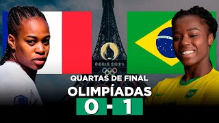 BRASIL NA SEMIFINAL FRANÇA 0 x 1 BRASIL Olimpíadas Paris 2024 QUARTAS DE FINAL  Narração [upl. by Denni]