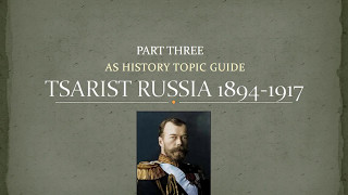 AS Tsarist Russia Revision Part 3  1894 1917 Nicholas II [upl. by Eerolam]