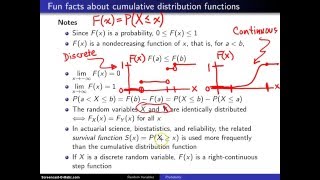 Cumulative distribution function notes [upl. by Kostman]