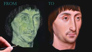 How to Paint a Flemish Portrait with Verdaccio [upl. by Giana]