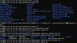 Basic setup of a Splunk Deployment Server to push out technology addons and custom apps [upl. by Naugan190]