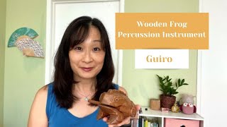 Wooden Frog Percussion Instrument Guiro [upl. by Elbon]