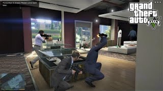 GTA 5  Franklin Michael and Trevors Five Star Escape From PONSONBYS  83 [upl. by Rangel915]