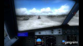 FSX full flight  From Malpensa to Zurich A320 Airbus X [upl. by Aires]