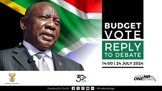 President Cyril Ramaphosa replies to the Presidency Budget Vote debate [upl. by Ahsinawt23]