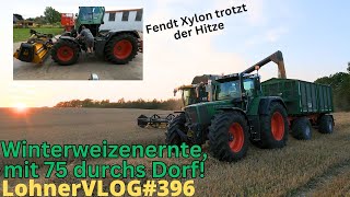 LohnerVLOG396 Hektarjagd mit dem Fendt Xylon 524 und den New Holland CX 8050 in Stoppel und Weizen [upl. by Courtenay620]