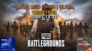 Pubg  Directx 11  Intel Arc A750  Ryzen 5 3600  all settings [upl. by Adine]