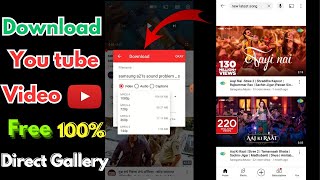 youtube short and long video kaise download karen direct gallery me [upl. by Eyanaj]