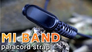 MI BAND STRAP  HOW TO MAKE MI BAND PARACORD STRAP [upl. by Oniger]