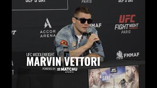 Marvin Vettori UFC Paris  Mediaday [upl. by Aicnom]