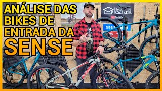 Análise das BIKES de ENTRADA da SENSE  One Fun Comp Fun Evo ou Rock Evo Qual bicicleta escolher [upl. by Cynthy131]