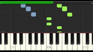 Row Row Row Your Boat Song  Playing Music By Numbers Piano Lesson [upl. by Lennard144]