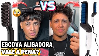 Qual é melhor chapinha escova que esquenta prancha  escova alisadora de cabelo eletrica como usar [upl. by Anide]