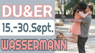 Wassermann 👩‍❤‍💋‍👨EINFACHER ZU ZWEIT 👩‍❤‍💋‍👨1530 Sept orakel tarot wassermann kartenlegen [upl. by Toile]