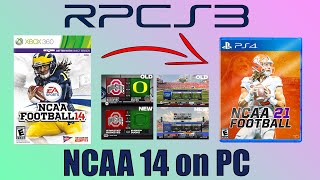 How to play EA COLLEGE FOOTBALL 25 on PC for FREE  NCAA 14  How to Install RPCS3 and Revamped Mod [upl. by Lachance]