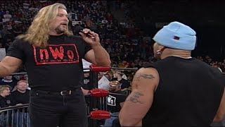 nWo Wolfpac Elite attack Konnan amp revoke his membership Nitro  11th January 1999 [upl. by Eilerua747]