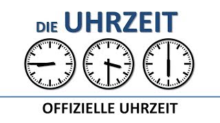 Deutsch lernen die Uhrzeit offiziell deutsche Untertitelthe official time [upl. by Heiskell]