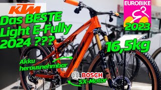 Das TOPMODELL der KTM Light EFullys MACINA SCARP SX EXONIC  Eurobike 2023 [upl. by Enrobso763]