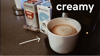 How to make a Flat White coffee  Tassimo Kenko pods [upl. by Lissi453]