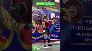 Sevde KÜLÜK Silkme 87kg [upl. by Lecirg]