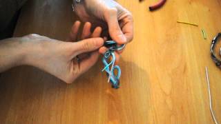 Tutoriel  bracelet tresse simple Cathoo Crea [upl. by Anowahs]