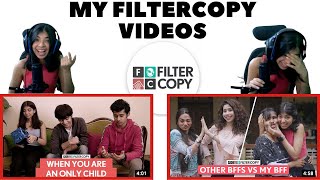 REACTING TO MY OWN FILTERCOPY VIDEOS  DEVISHI MADAAN [upl. by Dagmar]