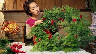 How to Make a Holiday Wreath [upl. by Boigie]