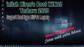 Cara buat hiren boot di flashdisk  Hirens Boot PE WIN10 TERBARU 2020 [upl. by Pettifer]