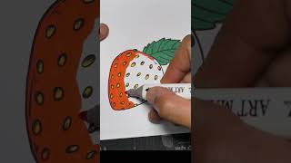 QuierEs FRESA  drawing oddlysatisfying coloreando rotuladores relajante ASMR satisfying [upl. by Mariana962]