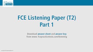 FCE Listening Test T2 Part 1 [upl. by Atirak]