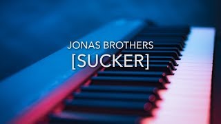 Jonas Brothers  Sucker  Piano Karaoke  Lyrics  Instrumental [upl. by Inait]