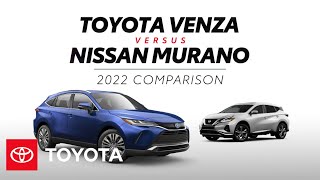 2022 Toyota Venza vs 2022 Nissan Murano  Toyota [upl. by Aizan918]