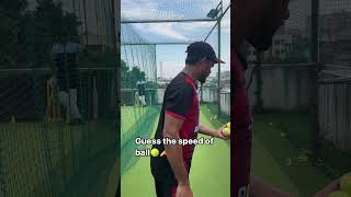 Tennis ball speed test in nets [upl. by Ltney]