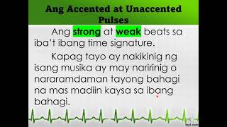 WEEK 7amp8 ACCENTED AT UNACCENTED NA PULSO [upl. by Newel]