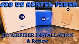 JIO Air Fiber U Should Buy Or Not 😱😱 Jio Vs Airtel  Air Fiber Plans Download amp Uploading Speed [upl. by Nyltac969]