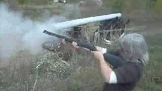 My Mom Shooting My Remington Genesis Muzzle Loader [upl. by Nahtnamas]