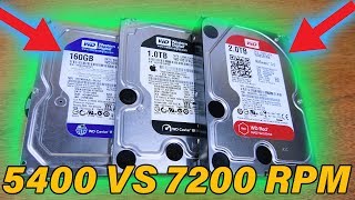 5400RPM vs 7200RPM Drive Show Down  Is Faster Better [upl. by Alexandro]