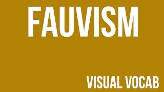 Fauvism defined  From GoodbyeArt Academy [upl. by Waligore699]