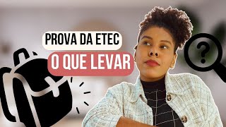 Vestibulinho Etec 2024  O que levar no dia da prova da ETEC Prova da ETEC etec2024 [upl. by Stonwin]