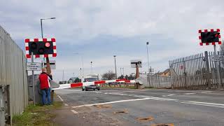 Woad Lane Level Crossing Lincolnshire 07042018 [upl. by Sulokcin201]