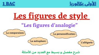 Les figures de style d’analogieComparaisonmétaphorepersonnificationallégorie 1BAC شرح مفصل [upl. by Greeson608]