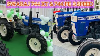 Swaraj 744 XT amp Swaraj 744 FE 3SPEED 2023 Model SINGH BROTHERS  SUNAM CONTACT9842000855 [upl. by Garcon]