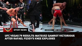 UFC Fight Night 228 highlight Mateusz Gamrot defeats Rafael Fiziev by TKO after Fiziev injury [upl. by Lock274]