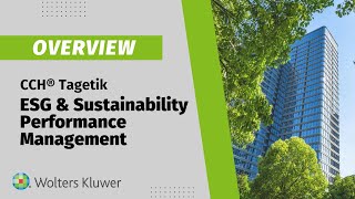 Get started with CCH® Tagetik ESG amp Sustainability Performance Management today [upl. by Amian585]