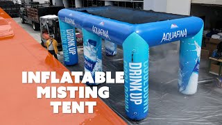 Inflatable Misting Tent Setup Aquafina [upl. by Mariko]