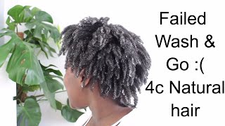 First Time Wash amp Go With Eco Styler Gel  ThinFine Natural hair 4c [upl. by Anitsirk510]