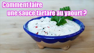 Sauce tartare au yaourt  Les bases en cuisine 👩‍🍳 [upl. by Reginauld]