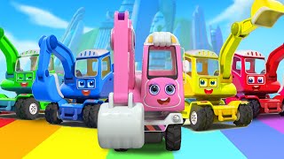 Diez Excavadoras Cavan Tesoros  Canción Infantil  Videos para Niños  BabyBus en Español [upl. by Langley]