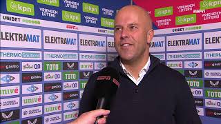 Slot over spel Feyenoord quotWas heel slecht vandaagquot  Twente 21 Feyenoord  twefey [upl. by Eanram]